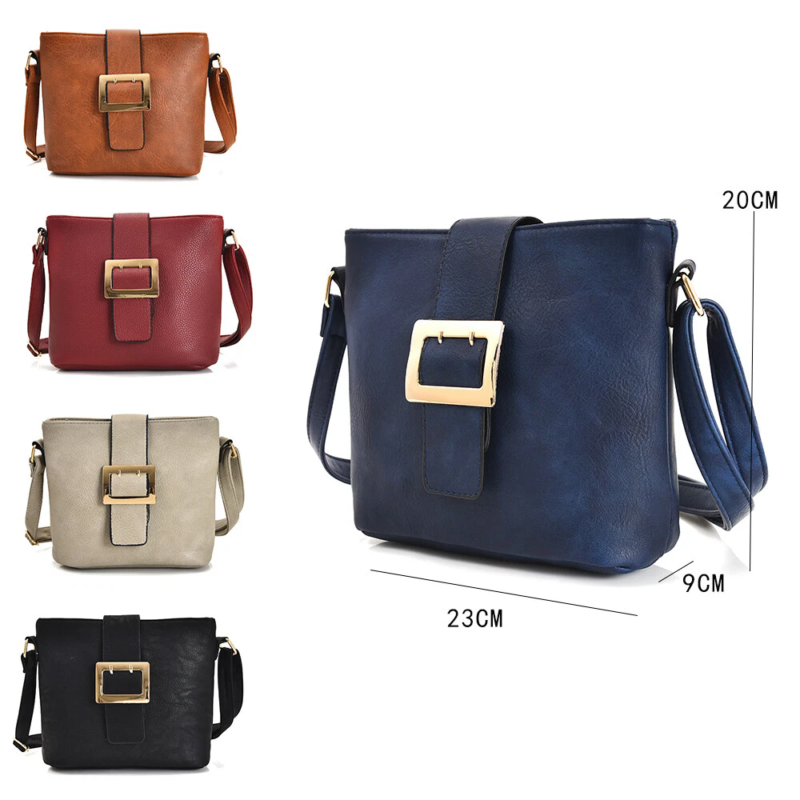 Womens Designer Style Crossbody Bag Ladies Small Shoulder Handbag Faux Leather