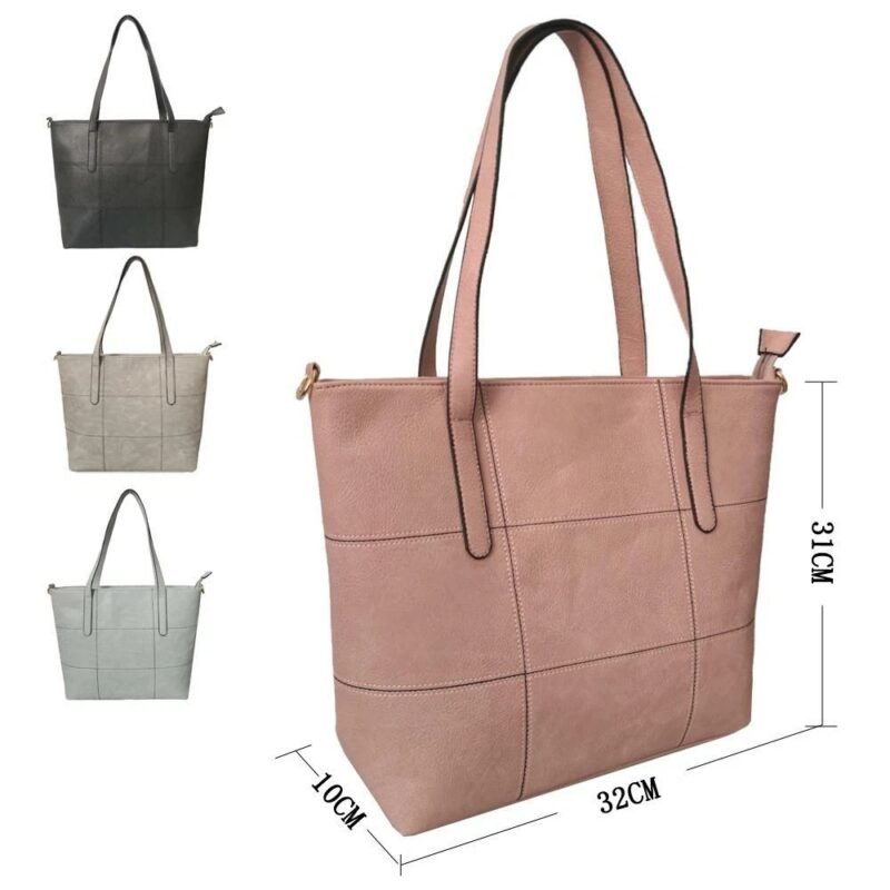 Designer Tote Bag Women Shoulder Bag Faux Leather Large Handle Handbag on SALE